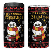 Magical Christmas 4 in 1 Can Cooler Tumbler Owl Book Xmas DT04 - Wonder Print Shop
