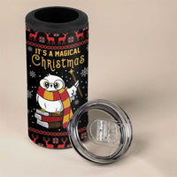 Magical Christmas 4 in 1 Can Cooler Tumbler Owl Book Xmas DT04 - Wonder Print Shop