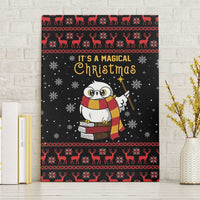 Magical Christmas Canvas Wall Art Owl Book Xmas DT04 - Wonder Print Shop