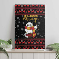Magical Christmas Canvas Wall Art Owl Book Xmas DT04 - Wonder Print Shop