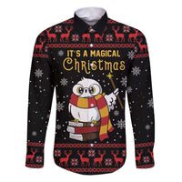 Magical Christmas Family Matching Puletasi and Hawaiian Shirt Owl Book Xmas DT04 - Wonder Print Shop