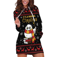 Magical Christmas Hoodie Dress Owl Book Xmas DT04 - Wonder Print Shop
