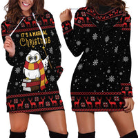 Magical Christmas Hoodie Dress Owl Book Xmas DT04 - Wonder Print Shop