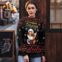 Magical Christmas Ugly Christmas Sweater Owl Book Xmas DT04 - Wonder Print Shop