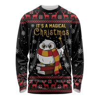 Magical Christmas Long Sleeve Shirt Owl Book Xmas DT04 - Wonder Print Shop