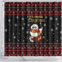 Magical Christmas Shower Curtain Owl Book Xmas