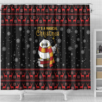 Magical Christmas Shower Curtain Owl Book Xmas