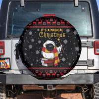 Magical Christmas Spare Tire Cover Owl Book Xmas DT04 - Wonder Print Shop