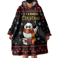 Magical Christmas Wearable Blanket Hoodie Owl Book Xmas DT04 - Wonder Print Shop