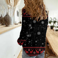 Magical Christmas Women Casual Shirt Owl Book Xmas DT04 - Wonder Print Shop