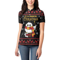 Magical Christmas Women Polo Shirt Owl Book Xmas DT04 - Wonder Print Shop