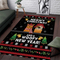 Meowy Christmas And Woofy New Year Area Rug DT04 - Wonder Print Shop