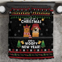 Meowy Christmas And Woofy New Year Bedding Set DT04 - Wonder Print Shop