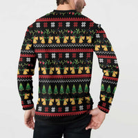 Meowy Christmas And Woofy New Year Button Sweatshirt DT04 - Wonder Print Shop