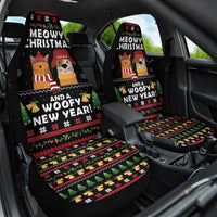 Meowy Christmas And Woofy New Year Car Seat Cover DT04 - Wonder Print Shop
