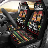 Meowy Christmas And Woofy New Year Car Seat Cover DT04 - Wonder Print Shop