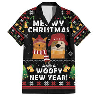 Meowy Christmas And Woofy New Year Family Matching Puletasi and Hawaiian Shirt DT04 - Wonder Print Shop