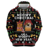 Meowy Christmas And Woofy New Year Hoodie DT04 - Wonder Print Shop
