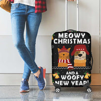 Meowy Christmas And Woofy New Year Luggage Cover DT04 - Wonder Print Shop