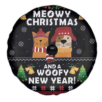 Meowy Christmas And Woofy New Year Spare Tire Cover DT04 - Wonder Print Shop
