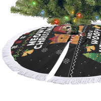 Meowy Christmas And Woofy New Year Tree Skirt DT04 - Wonder Print Shop