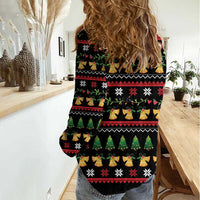 Meowy Christmas And Woofy New Year Women Casual Shirt DT04 - Wonder Print Shop