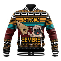 Best Pug Dad Ever Baseball Jacket Pug Dog Christmas Awesome Dad DT04 - Wonder Print Shop