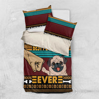 Best Pug Dad Ever Bedding Set Pug Dog Christmas Awesome Dad DT04 - Wonder Print Shop