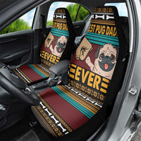 Best Pug Dad Ever Car Seat Cover Pug Dog Christmas Awesome Dad DT04 - Wonder Print Shop