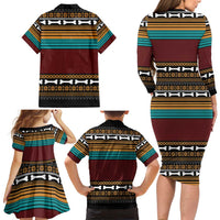 Best Pug Dad Ever Family Matching Long Sleeve Bodycon Dress and Hawaiian Shirt Pug Dog Christmas Awesome Dad DT04 - Wonder Print Shop