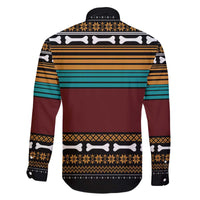 Best Pug Dad Ever Family Matching Off The Shoulder Long Sleeve Dress and Hawaiian Shirt Pug Dog Christmas Awesome Dad DT04 - Wonder Print Shop