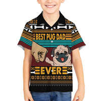 Best Pug Dad Ever Family Matching Summer Maxi Dress and Hawaiian Shirt Pug Dog Christmas Awesome Dad DT04 - Wonder Print Shop