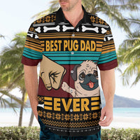 Best Pug Dad Ever Hawaiian Shirt Pug Dog Christmas Awesome Dad DT04 - Wonder Print Shop