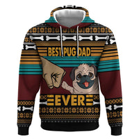 Best Pug Dad Ever Hoodie Pug Dog Christmas Awesome Dad DT04 - Wonder Print Shop