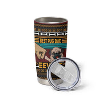 Best Pug Dad Ever Tumbler Cup Pug Dog Christmas Awesome Dad DT04 - Wonder Print Shop