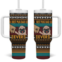Best Pug Dad Ever Tumbler With Handle Pug Dog Christmas Awesome Dad DT04 - Wonder Print Shop