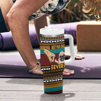 Best Pug Dad Ever Tumbler With Handle Pug Dog Christmas Awesome Dad DT04 - Wonder Print Shop