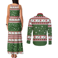 Nurse Couples Matching Tank Maxi Dress and Long Sleeve Button Shirt Nurse Grinch Christmas DT04 - Wonder Print Shop