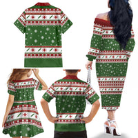 Nurse Family Matching Off The Shoulder Long Sleeve Dress and Hawaiian Shirt Nurse Grinch Christmas DT04 - Wonder Print Shop