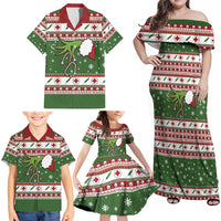 Nurse Family Matching Off Shoulder Maxi Dress and Hawaiian Shirt Nurse Grinch Christmas DT04 - Wonder Print Shop