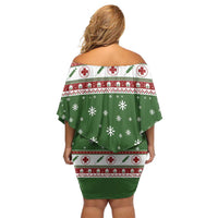 Nurse Family Matching Off Shoulder Short Dress and Hawaiian Shirt Nurse Grinch Christmas DT04 - Wonder Print Shop