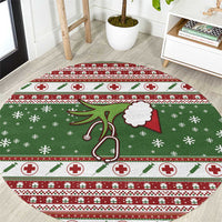 Nurse Round Carpet Nurse Grinch Christmas