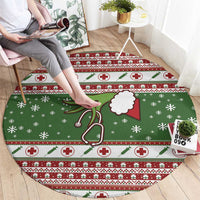 Nurse Round Carpet Nurse Grinch Christmas