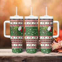 Nurse Tumbler With Handle Nurse Grinch Christmas DT04 - Wonder Print Shop