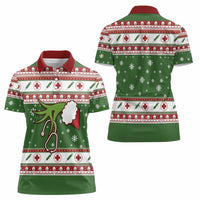 Nurse Women Polo Shirt Nurse Grinch Christmas DT04 - Wonder Print Shop