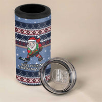 Santa Hockey Best Pucking Christmas 4 in 1 Can Cooler Tumbler DT04 - Wonder Print Shop