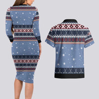 Santa Hockey Best Pucking Christmas Couples Matching Long Sleeve Bodycon Dress and Hawaiian Shirt DT04 - Wonder Print Shop