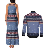 Santa Hockey Best Pucking Christmas Couples Matching Tank Maxi Dress and Long Sleeve Button Shirt DT04 - Wonder Print Shop