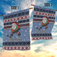 Santa Hockey Best Pucking Christmas Garden Flag DT04 - Wonder Print Shop