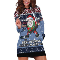 Santa Hockey Best Pucking Christmas Hoodie Dress DT04 - Wonder Print Shop